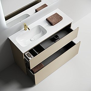 Тумба с раковиной Sancos Folk Floor FL120FLCP/FL120FRCP Капучино для ванной в интернет-магазине Sanbest