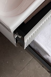 Тумба с раковиной Aquanet Альтера 337156 80 белый матовый для ванной в интернет-магазине Sanbest