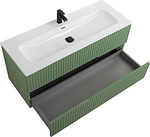 Тумба с раковиной Cezares DUET-N 120 DUET-N-1200-2C-SO-PS-P фисташковый софт для ванной в интернет-магазине Sanbest