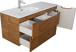 Тумба с раковиной BelBagno ETNA-1200-2C-1A-SO-RN-L/R Rovere Nature для ванной в интернет-магазине Sanbest