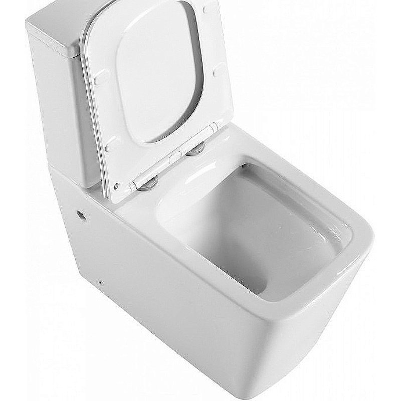 Унитаз-компакт Esbano Duero ESUNDUERW безободковый, с бачком, с крышкой микролифт, белый купить в интернет-магазине Sanbest