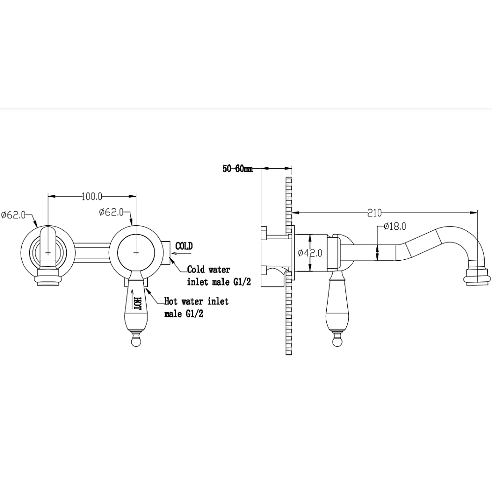 Смеситель для раковины Boheme Medici 307 бронза купить в интернет-магазине сантехники Sanbest