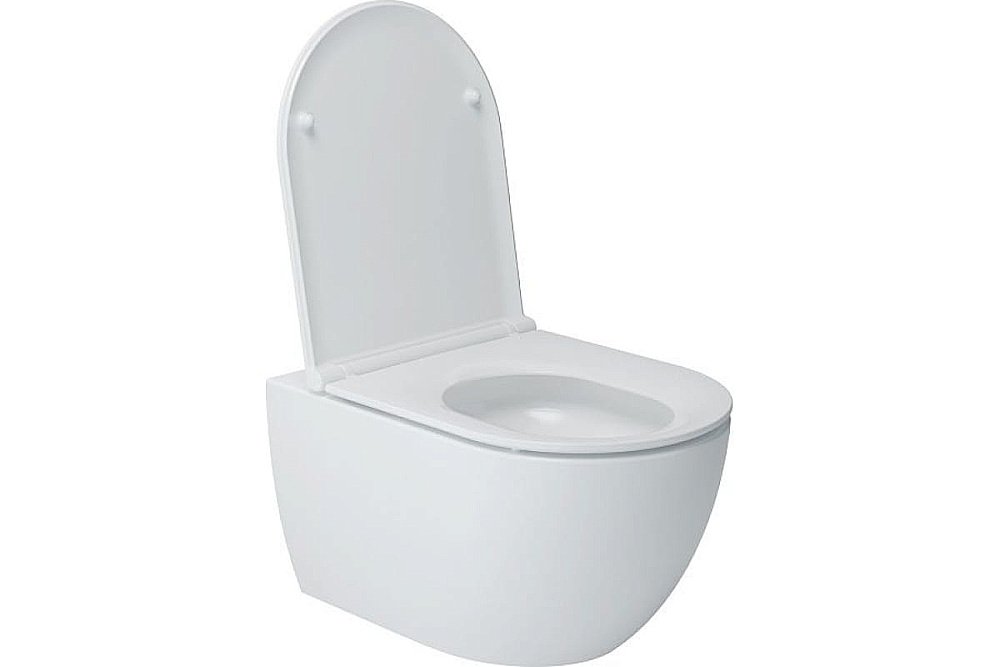 Унитаз подвесной Art&Max TORINO AM823-V/SC белый, с сиденьем микролифт, безободковый купить в интернет-магазине Sanbest