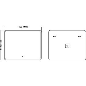 Зеркало Mixline Альдо 545880 100 в ванную от интернет-магазине сантехники Sanbest