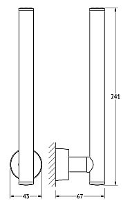 Держатель запасных рулонов туалетной бумаги FBS Nostalgy NOS 021 купить в интернет-магазине сантехники Sanbest