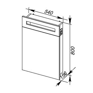 Зеркало Aquanet Адель 60 в ванную от интернет-магазине сантехники Sanbest