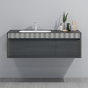 Тумба с раковиной Black&White Universe U950.1200 матовый античный серый для ванной в интернет-магазине Sanbest