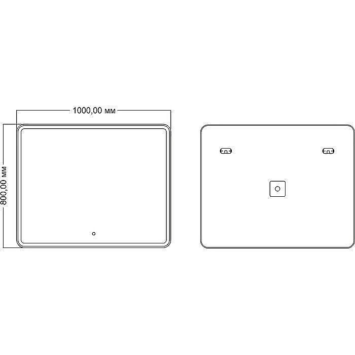 Зеркало Mixline Альдо 545880 100 в ванную от интернет-магазине сантехники Sanbest