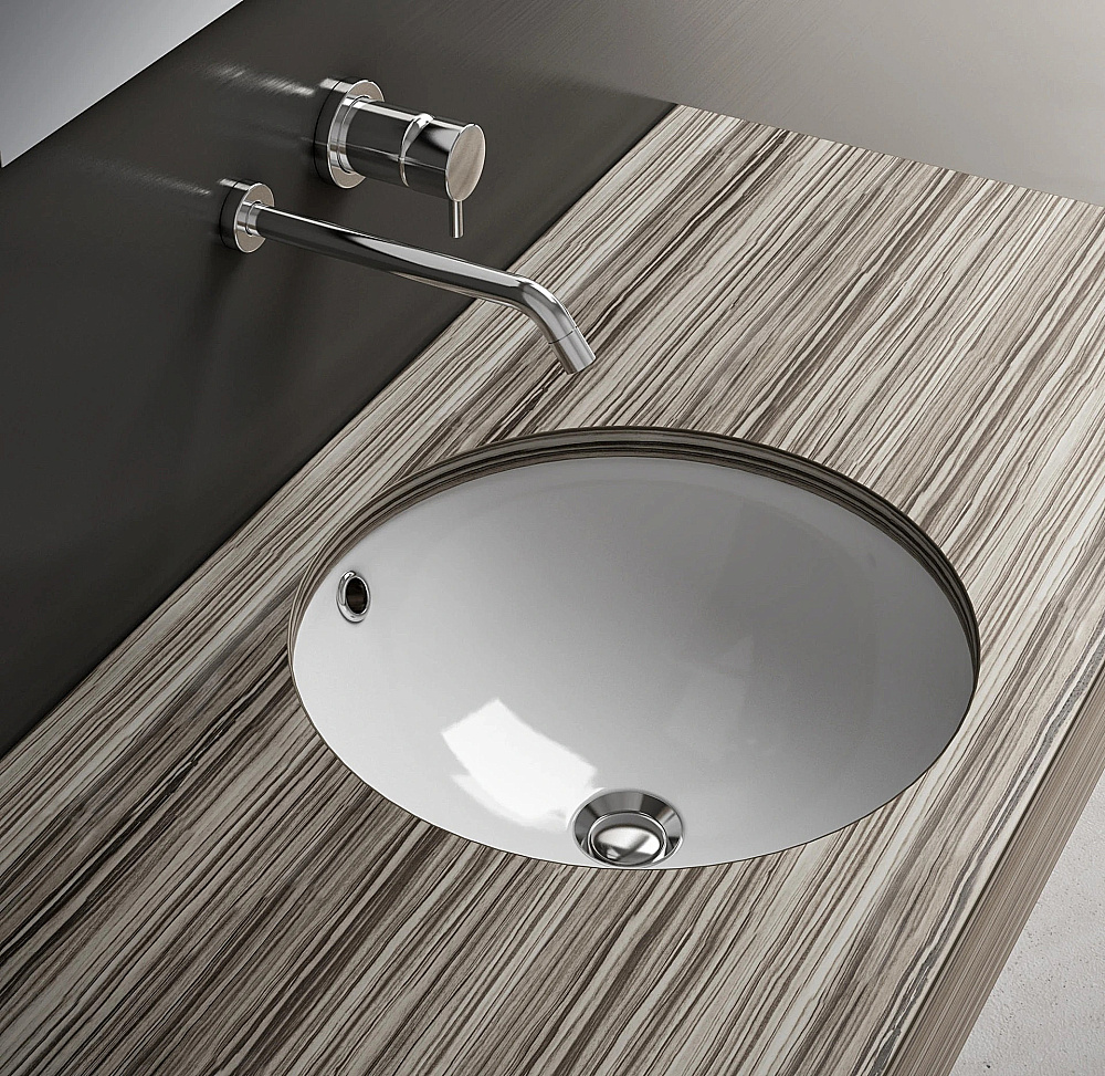 Раковина Gid Integrado 43 YJ848 71149 белая купить в интернет-магазине Sanbest