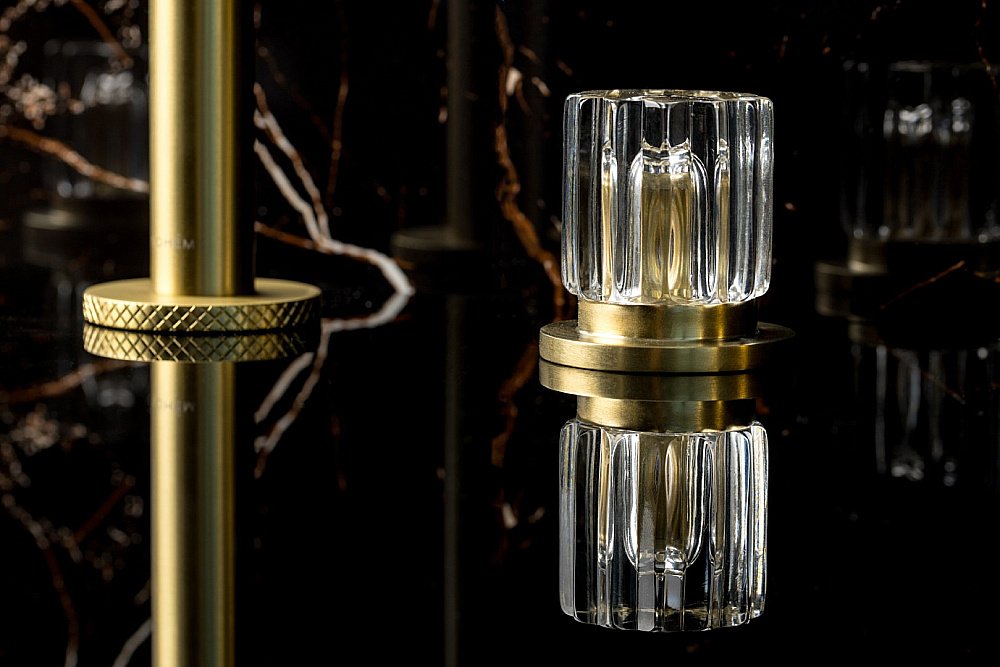 Смеситель для раковины Boheme ELEGANTE 152-MG-EL матовое золото купить в интернет-магазине сантехники Sanbest