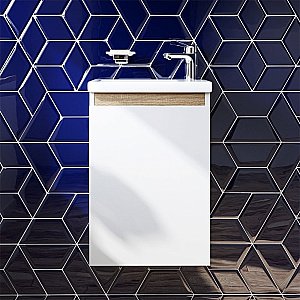 Тумба с раковиной AM.PM X-Joy 45 подвесная белая для ванной в интернет-магазине Sanbest