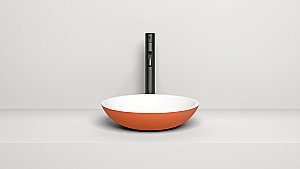 Раковина накладная Salini CALLISTA 05 1101105GRH 37 из искусственного камня S-Sense, белая глянцевая, цвет по RAL снаружи купить в интернет-магазине Sanbest