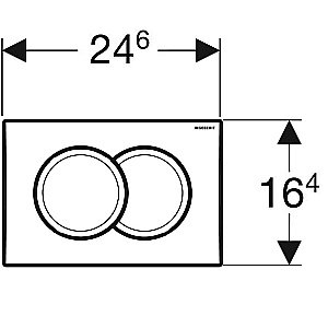 Кнопка для инсталляции Geberit Delta01 115.107.11.1 альпийский белый купить в интернет-магазине сантехники Sanbest