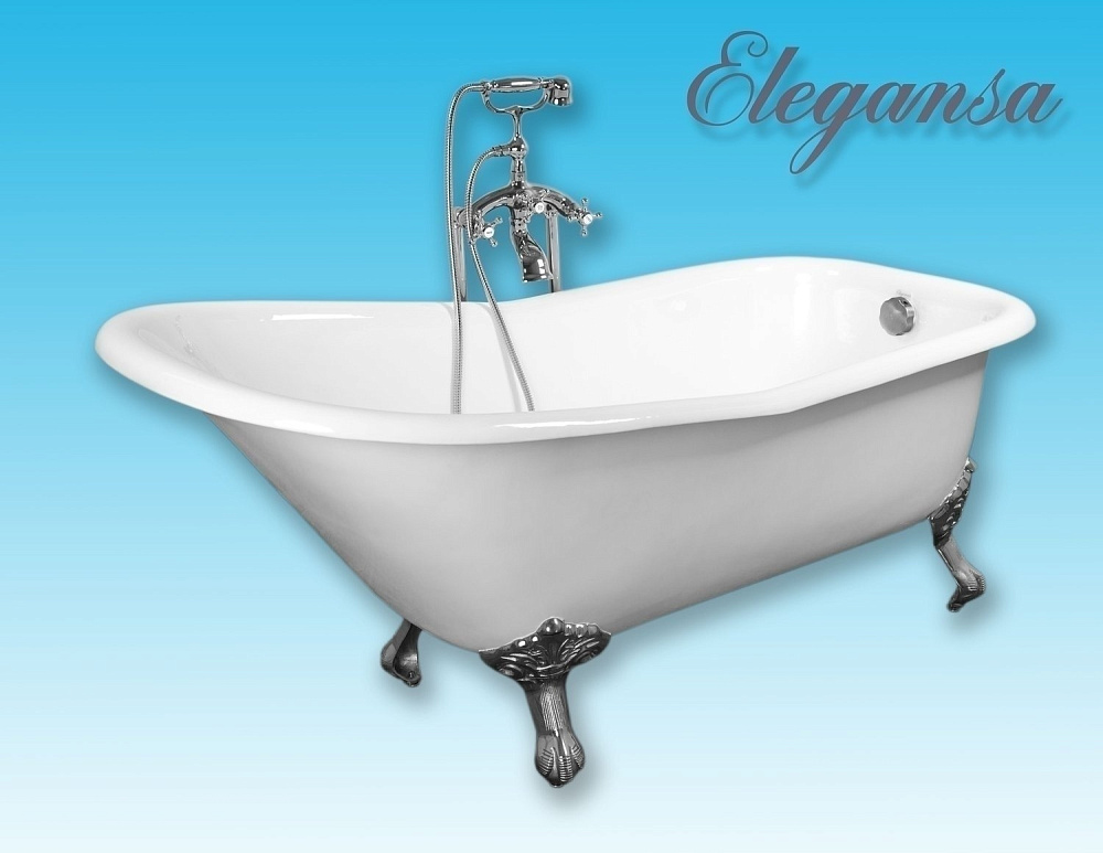 Ванна чугунная Elegansa Schale 170x75 Chrome купить в интернет-магазине Sanbest