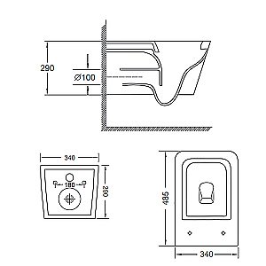 Унитаз подвесной Loranto Delphi AZ-91343 безободковый, смыв торнадо,с сиденьем микролифт, белый купить в интернет-магазине Sanbest
