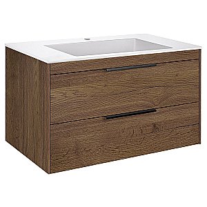 Тумба с раковиной Vincea Chiara 2D 800 T.Oak для ванной в интернет-магазине Sanbest