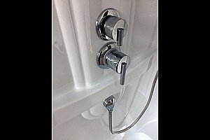 Душевая кабина Royal Bath RB8100BP1-M 100x80 профиль сатин/стекло матовое купить в интернет-магазине Sanbest