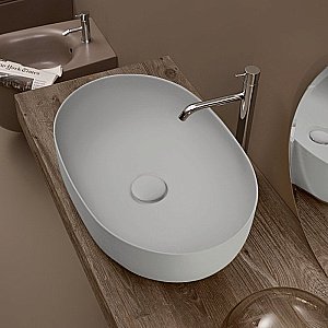 Раковина накладная Kerasan Nolita 60 534359 Grigio matt купить в интернет-магазине Sanbest