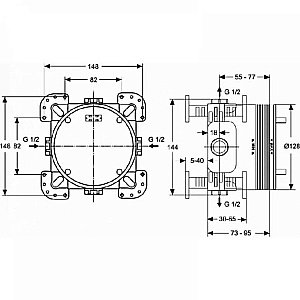 Душевая система Ideal Standard Idealrain Ceraflex BD006XC купить в интернет-магазине сантехники Sanbest