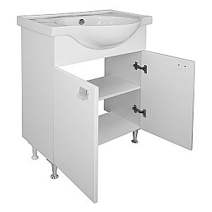 Тумба с раковиной Loranto Стиль София CS00073483 60 белая для ванной в интернет-магазине Sanbest