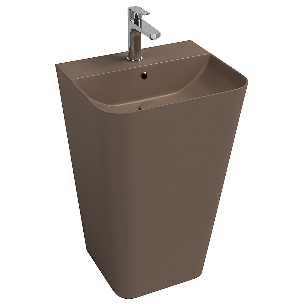 Раковина ISVEA Sott'Aqua 50 10SQ37001SV-2H коричневый матовый купить в интернет-магазине Sanbest