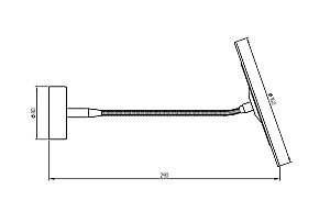 Зеркало косметическое Migliore Fortis 26129 хром купить в интернет-магазине сантехники Sanbest