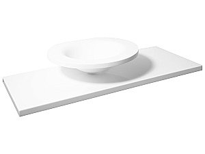 Раковина накладная Montebianco POPOLO 11074 белая матовая купить в интернет-магазине Sanbest