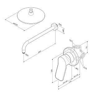 Душевая система AM.PM X-Joy FB85A2R000 купить в интернет-магазине сантехники Sanbest
