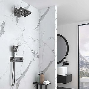 Душевая система Vincea Inspire VSFW-422TI4GM вороненая сталь купить в интернет-магазине сантехники Sanbest