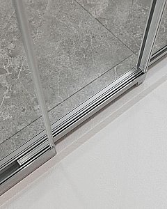 Душевой уголок Cezares Molveno 90x100 AHF-31-100/90-C-CR-IV стекло прозрачное/профиль хром купить в интернет-магазине Sanbest