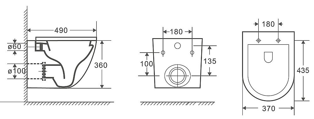 Унитаз с инсталляцией WeltWasser MARBERG 410 + MERZBACH 043 GL-BL + MAR 410 RD GL-WT купить в интернет-магазине Sanbest