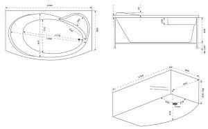 Ванна BAS Либера 170x100 купить в интернет-магазине Sanbest