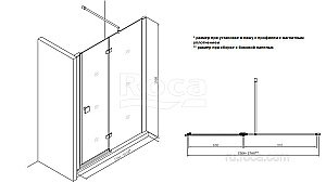 Душевой уголок Roca Metropolis 160х70 хром купить в интернет-магазине Sanbest