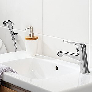 Смеситель для раковины PAINI Bios 05CR205/574 с гигиеническим душем, хром купить в интернет-магазине сантехники Sanbest