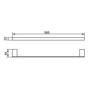 Полотенцедержатель Aquanet 5624 купить в интернет-магазине сантехники Sanbest