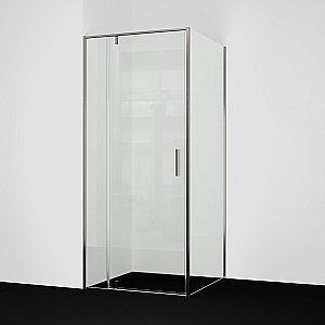 Душевой уголок WasserKRAFT Spree 14P20 90х80 стекло прозрачное/профиль никель купить в интернет-магазине Sanbest