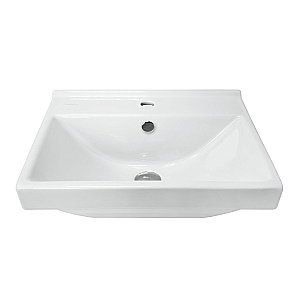 Тумба с раковиной Comforty Никосия-50Н 00-00017092 дуб белый для ванной в интернет-магазине Sanbest