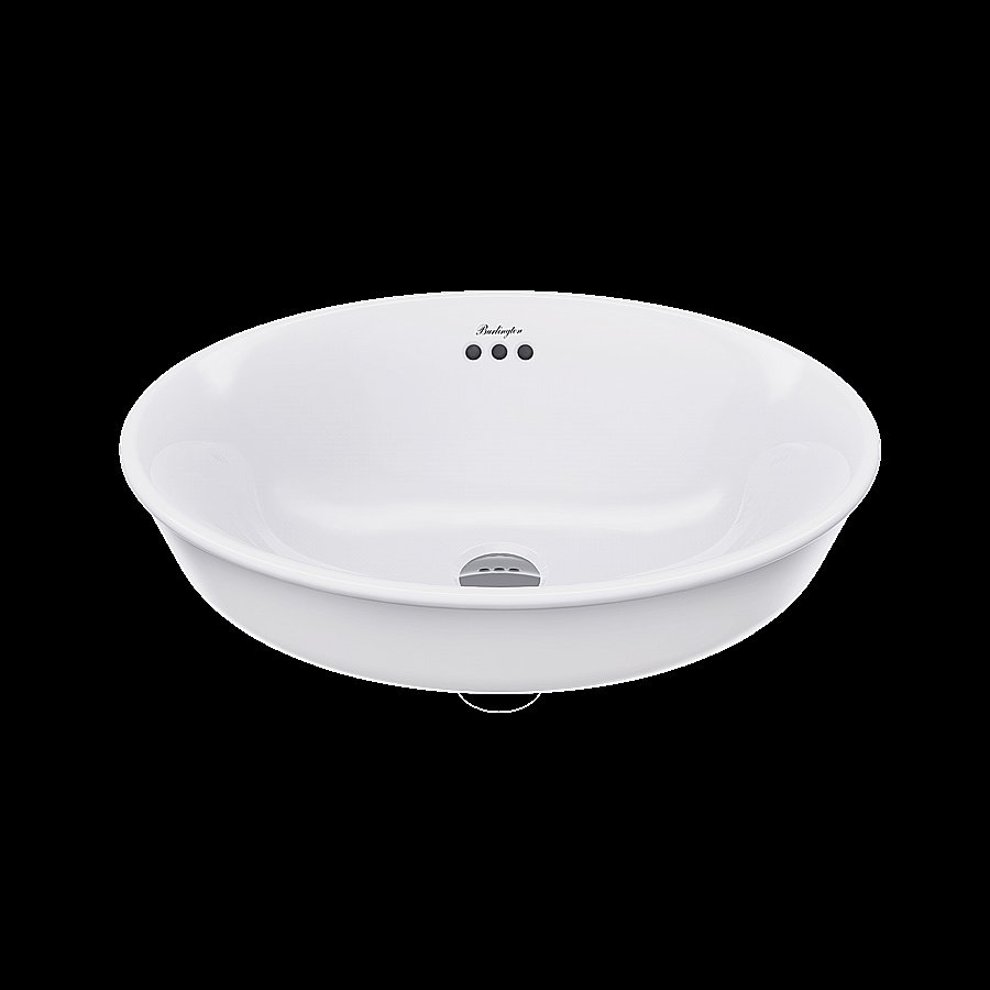 Раковина накладная Burlington Guild 50 GU5038SCW белая купить в интернет-магазине Sanbest