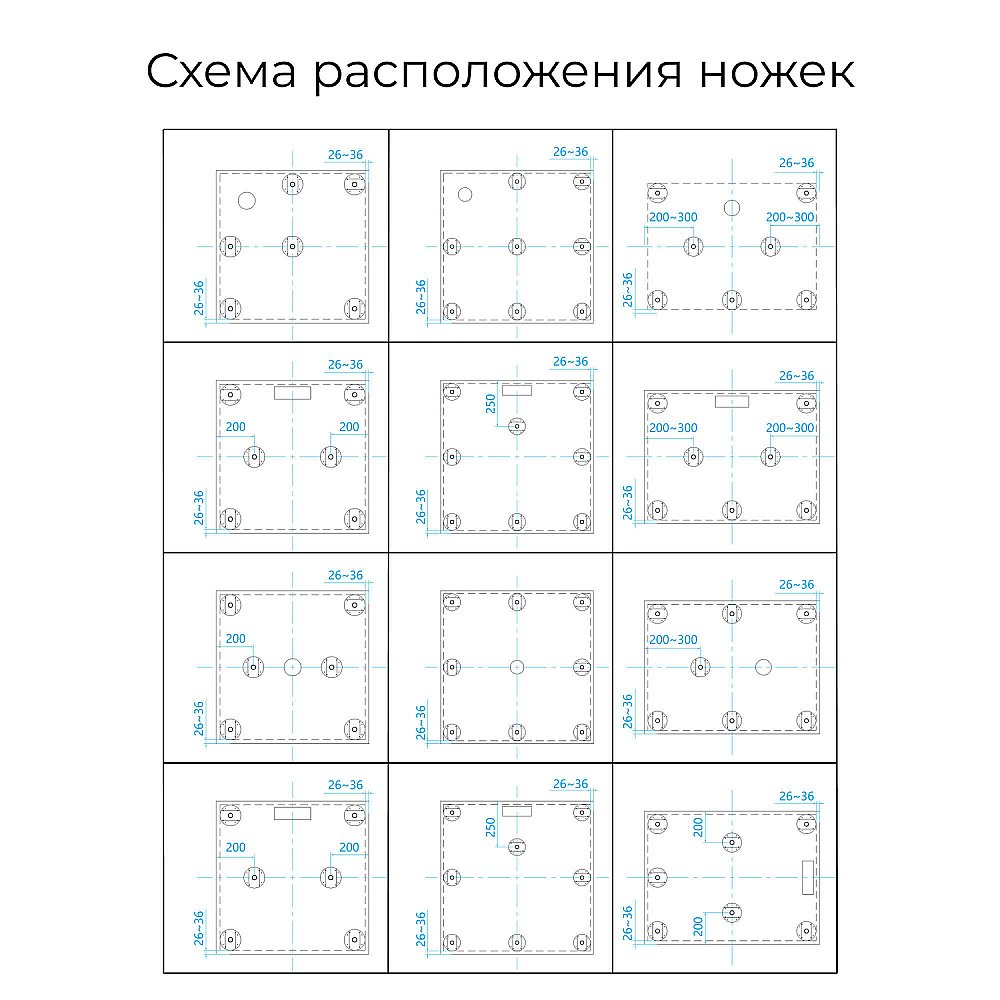 Душевой поддон RGW ST-G Stone Tray 16152100-02 100x100 графит купить в интернет-магазине Sanbest