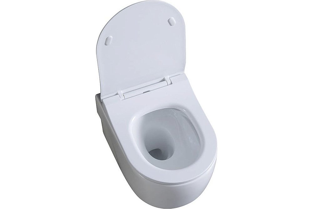 Унитаз подвесной Art&Max VERONA AM012CHRT/SC белый, с сиденьем микролифт, безободковый купить в интернет-магазине Sanbest