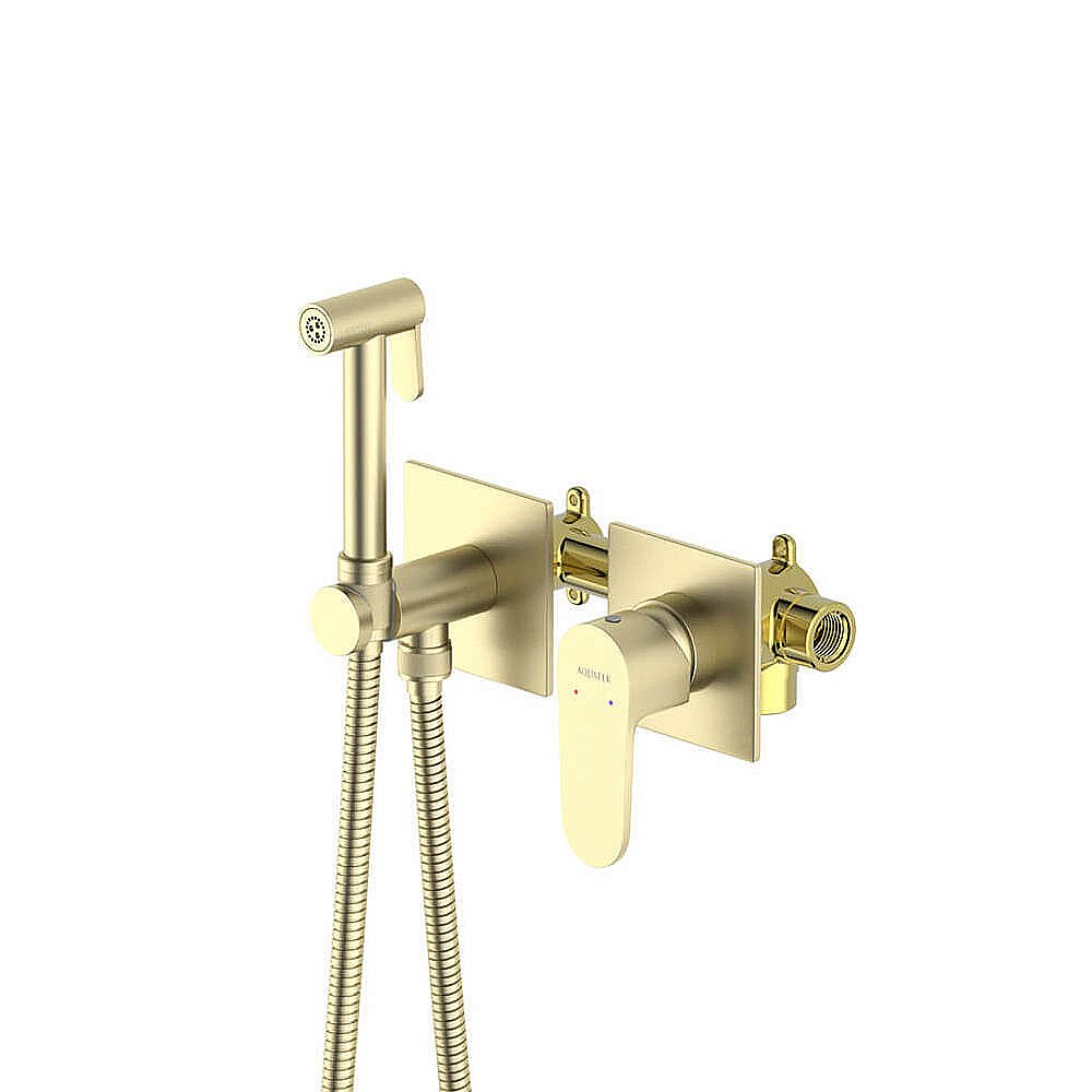 Гигиенический душ Aquatek Оберон AQ1220BG золото шлифованное купить в интернет-магазине сантехники Sanbest