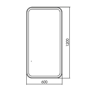 Зеркало Azario Мальта 60х120 LED-00002936 белое в ванную от интернет-магазине сантехники Sanbest