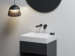 Смеситель для раковины Ravak Spring X070546 черный купить в интернет-магазине сантехники Sanbest