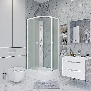 Душевая кабина Niagara Promo P90/80/26/MT/BK 90х80 купить в интернет-магазине Sanbest