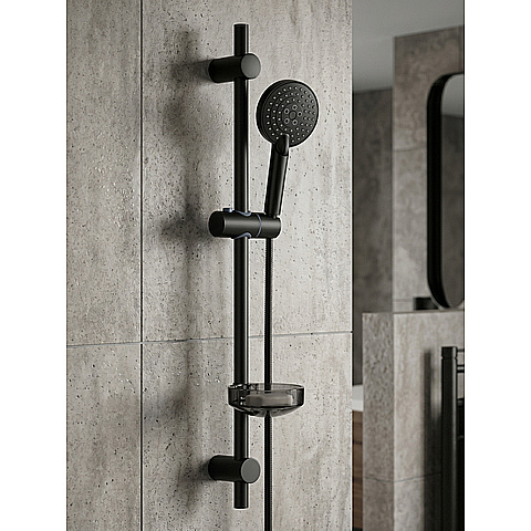 Душевой гарнитур Orange O-Shower OS702b черный матовый купить в интернет-магазине сантехники Sanbest