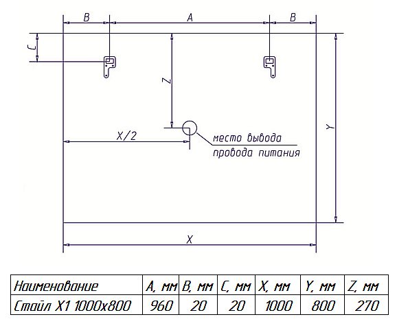 Зеркало Misty Стайл X1 100x80 в ванную от интернет-магазине сантехники Sanbest