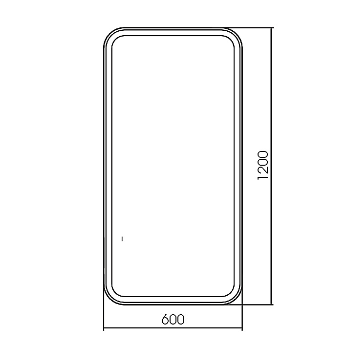 Зеркало Azario Мальта 60х120 LED-00002936 белое в ванную от интернет-магазине сантехники Sanbest
