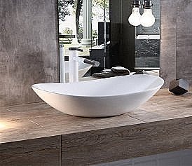 Раковина накладная CeramaLux N 61,5 7811MW белая матовая купить в интернет-магазине Sanbest