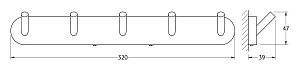 Крючок ARTWELLE Harmonie HAR 003 купить в интернет-магазине сантехники Sanbest