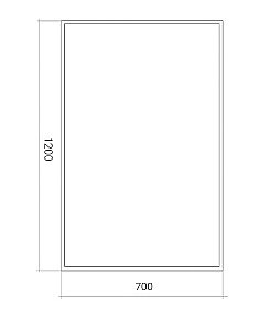 Зеркало с подсветкой ART&MAX Aversa AM-Ave-700-1200-DS-F в ванную от интернет-магазине сантехники Sanbest